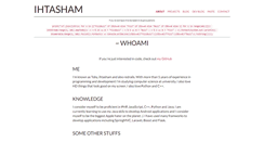 Desktop Screenshot of ihtasham.com